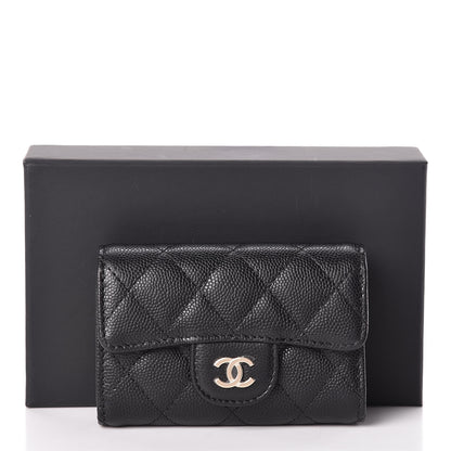 Chanel Caviar Quilted Classic 4 Key Holder Wallet Black 9 of 9