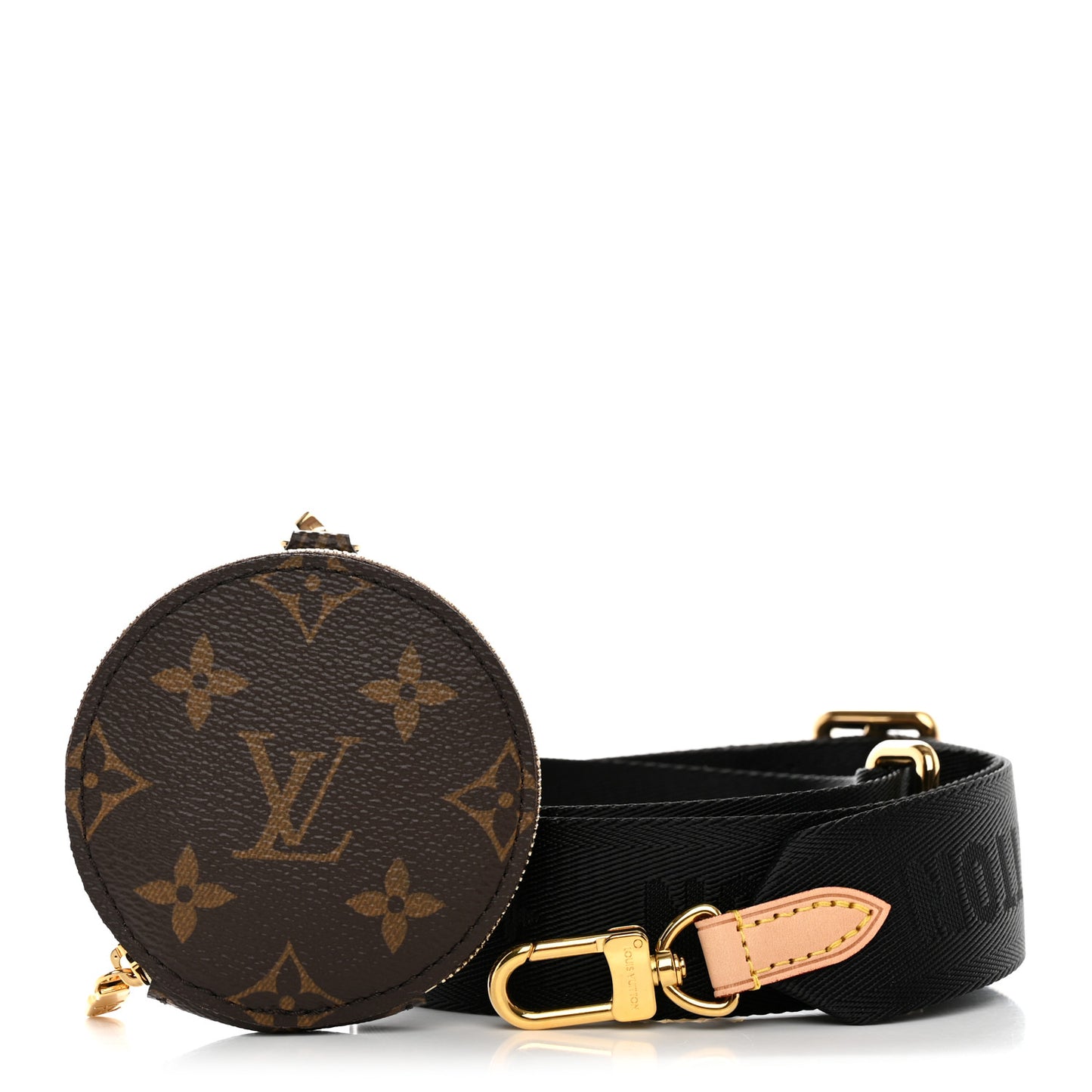 Monogram Multi Pochette Accessories Bandouliere Shoulder Strap Black