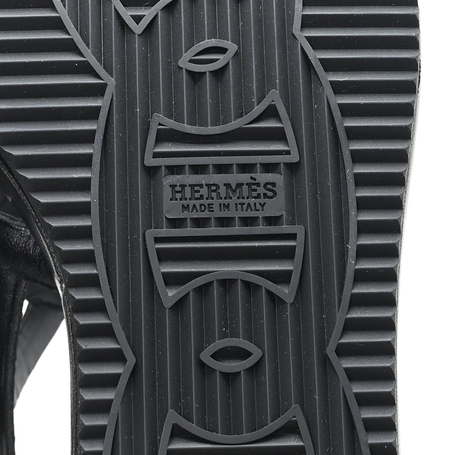 Hermes Nappa Gipsy Sandals 39 Black 7 of 9