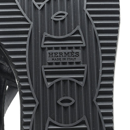 Hermes Nappa Gipsy Sandals 39 Black 7 of 9