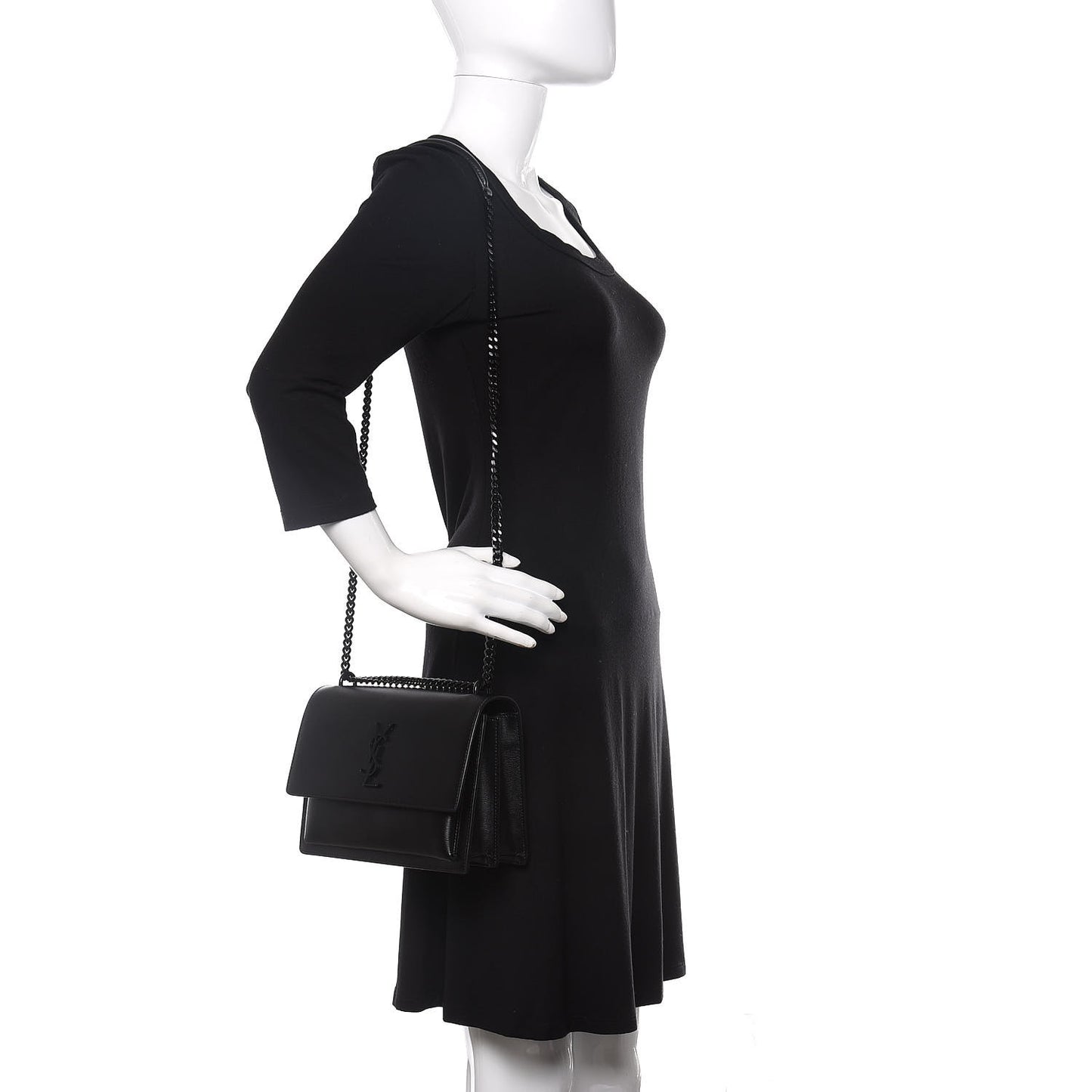 Calfskin Medium Monogram Sunset Black