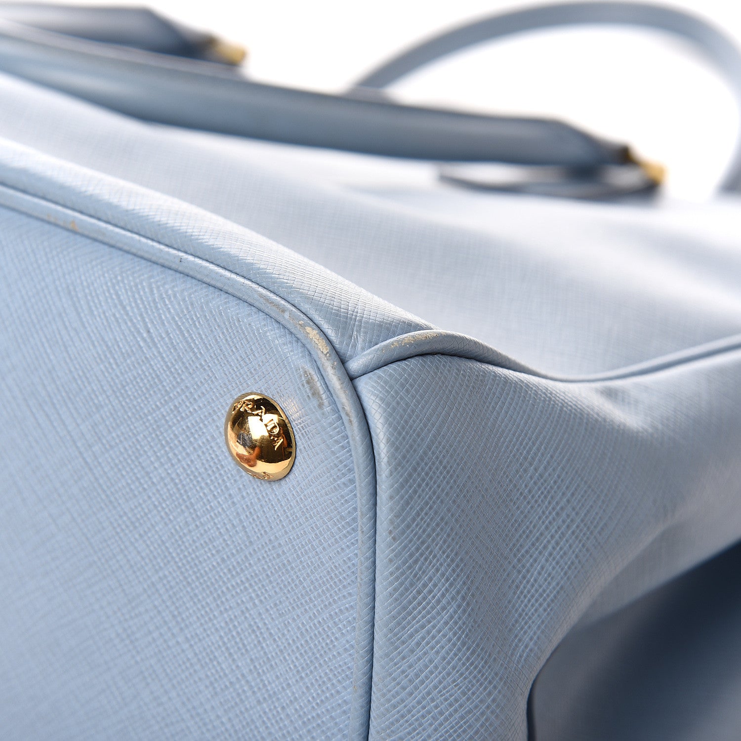 Prada Saffiano Medium Galleria Double Zip Tote Aviazione 19 of 20