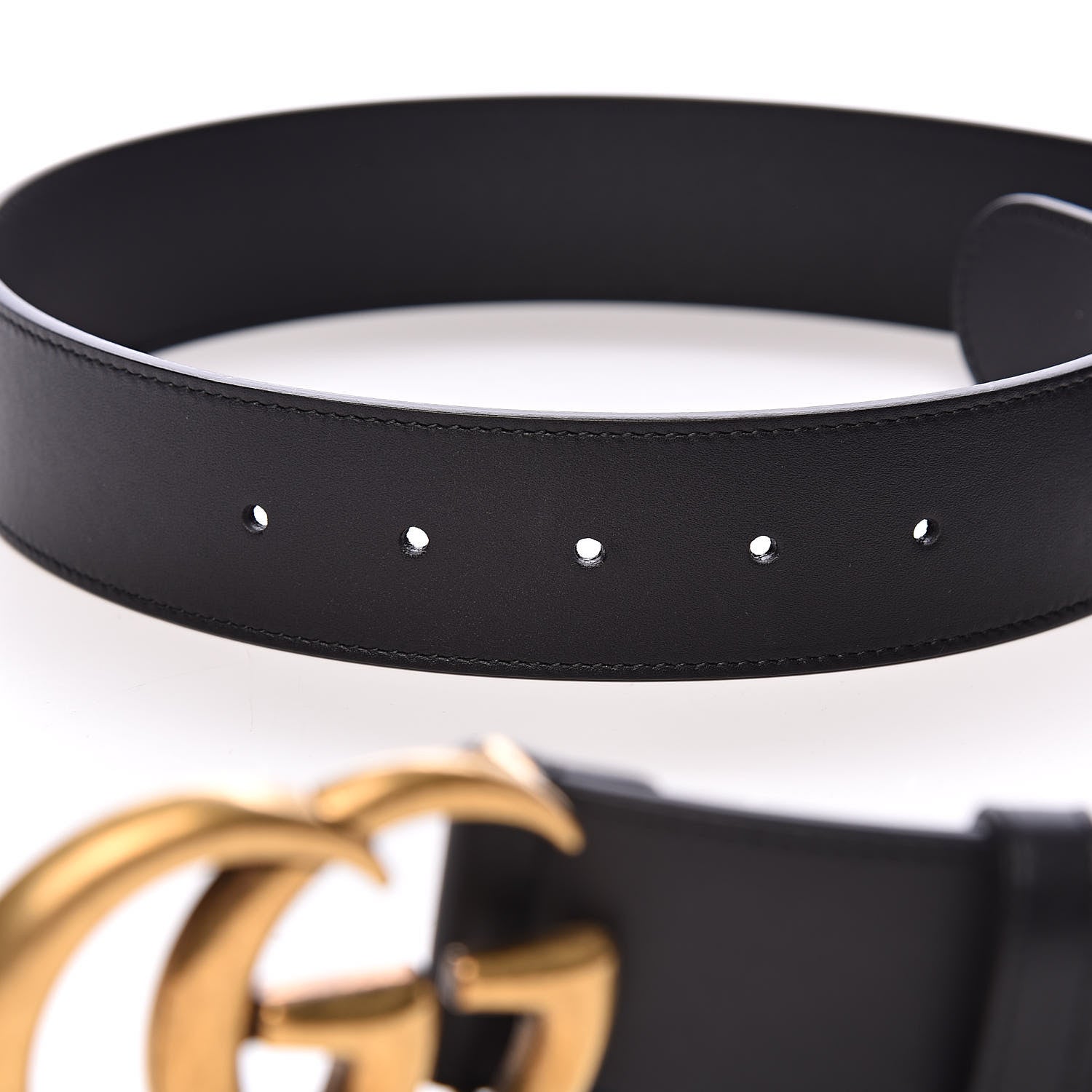 Gucci Calfskin Double G 40mm Belt 90 36 Black 5 of 6