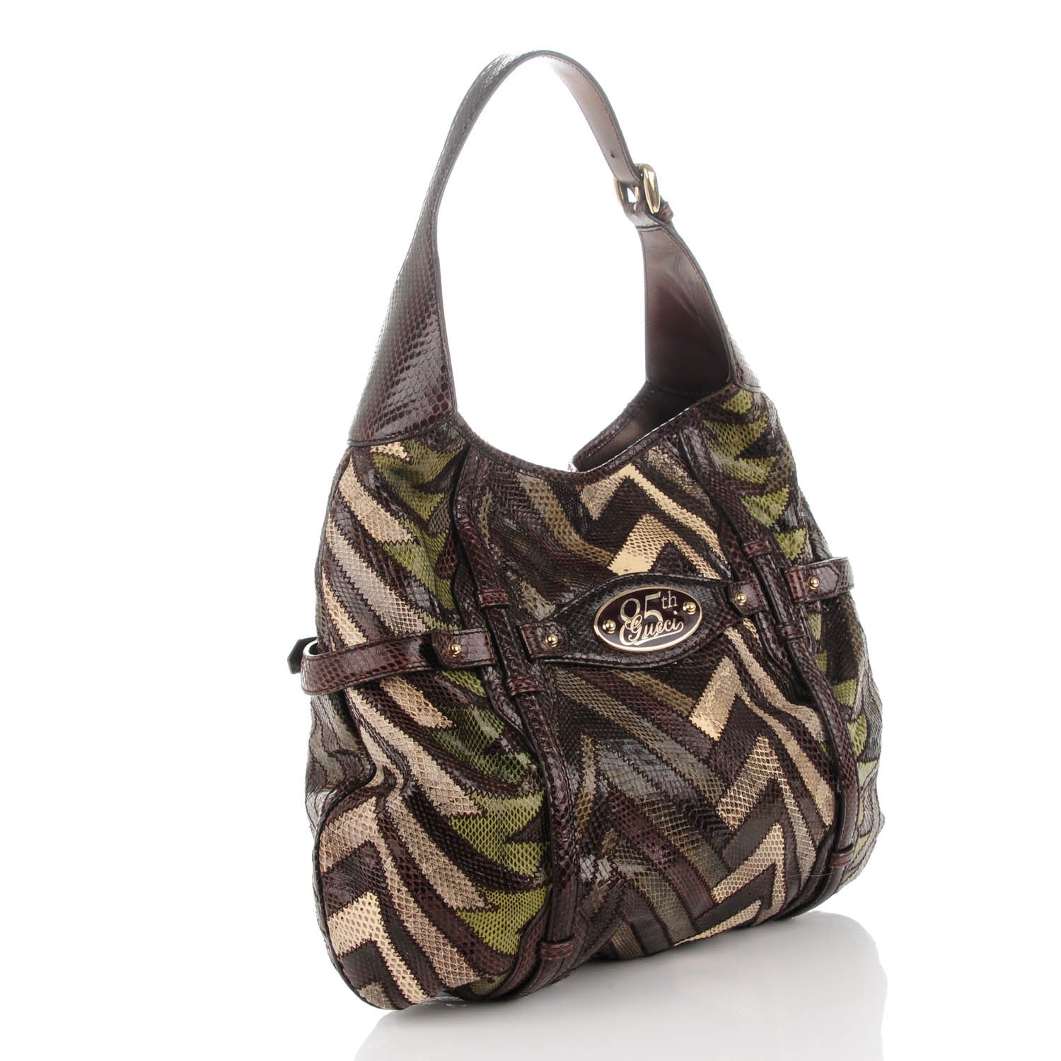 Gucci Python Patchwork 85th Anniversary Hobo Multicolor 3 of 7