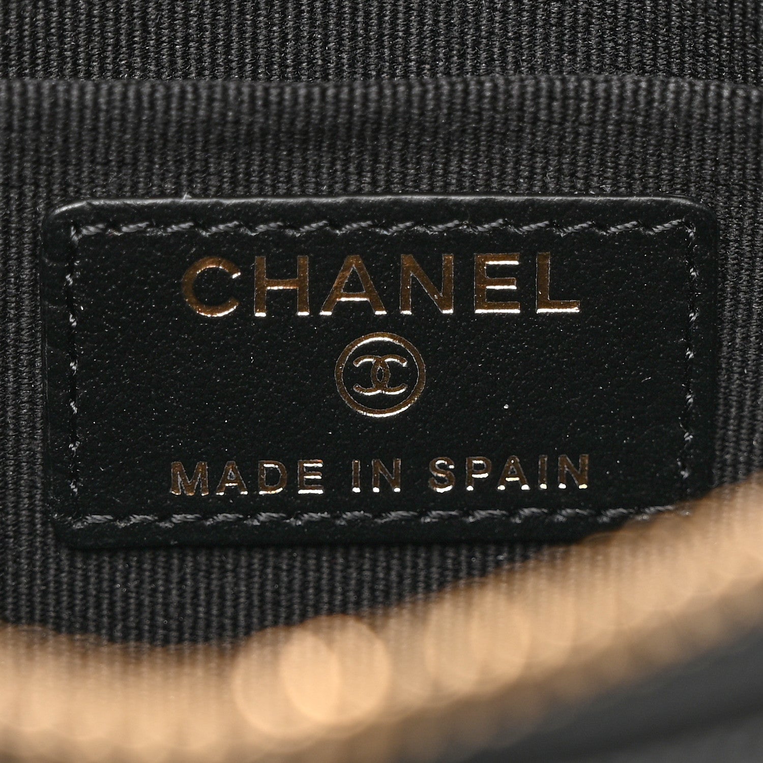 Chanel Caviar Quilted Crystal Enamel Cosmetic Case Black 6 of 8