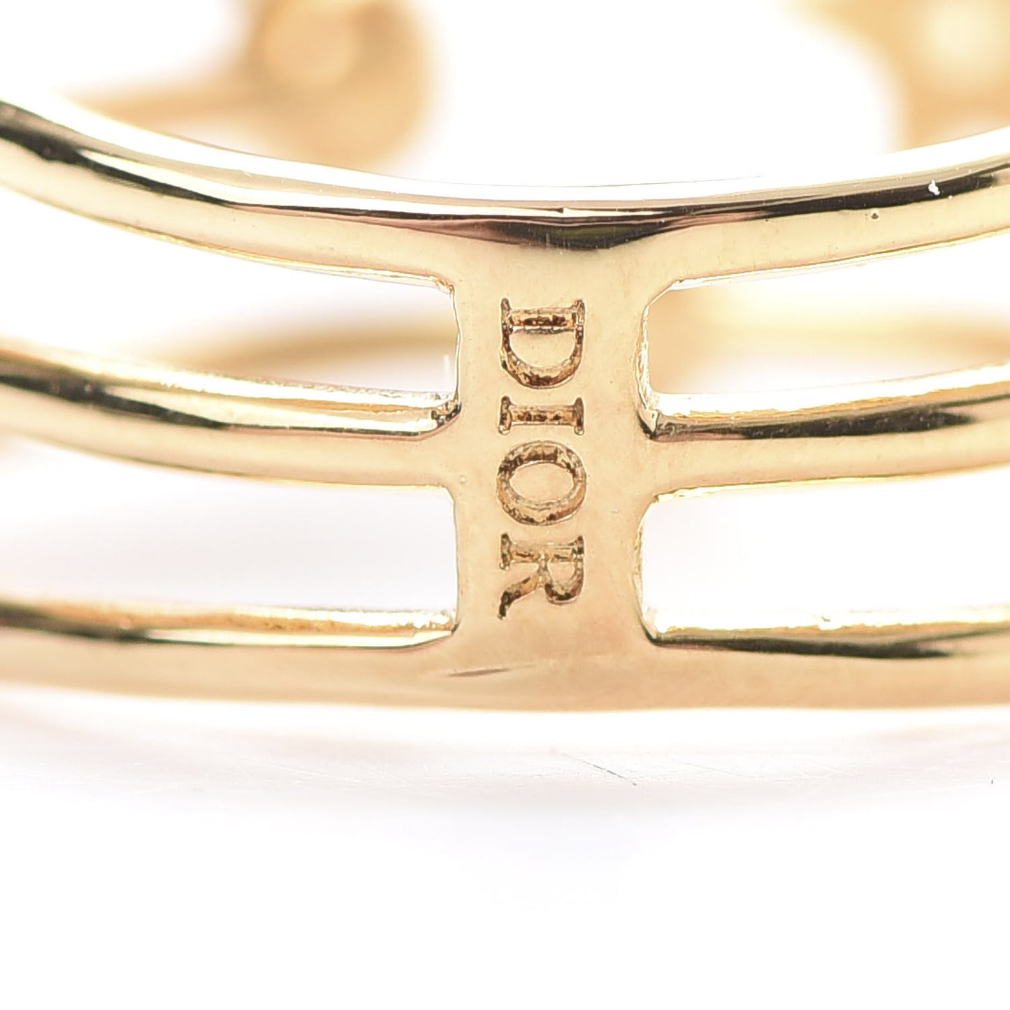 Metal Crystal Shiny-D Ring M Gold