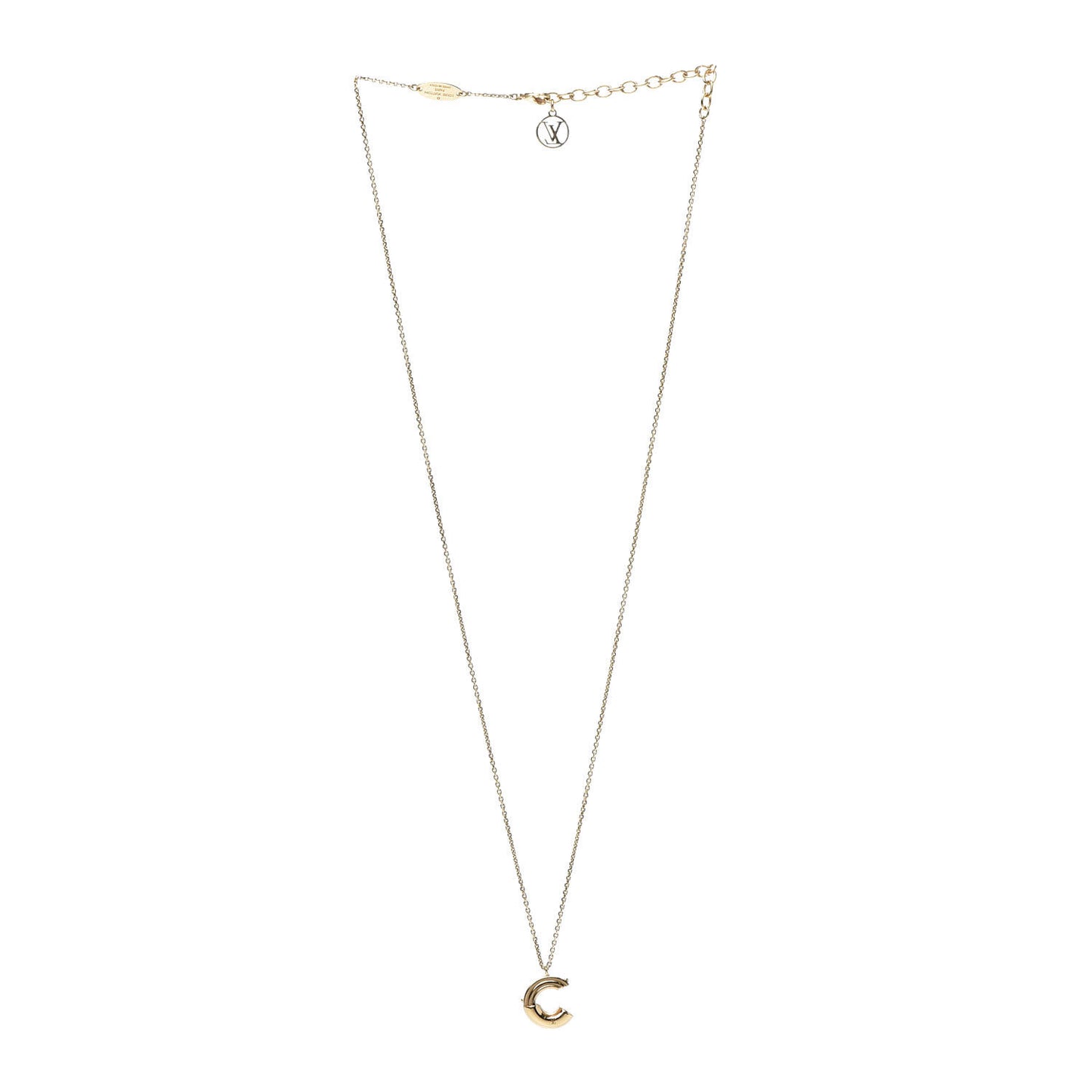 LV And Me Letter C Necklace Gold