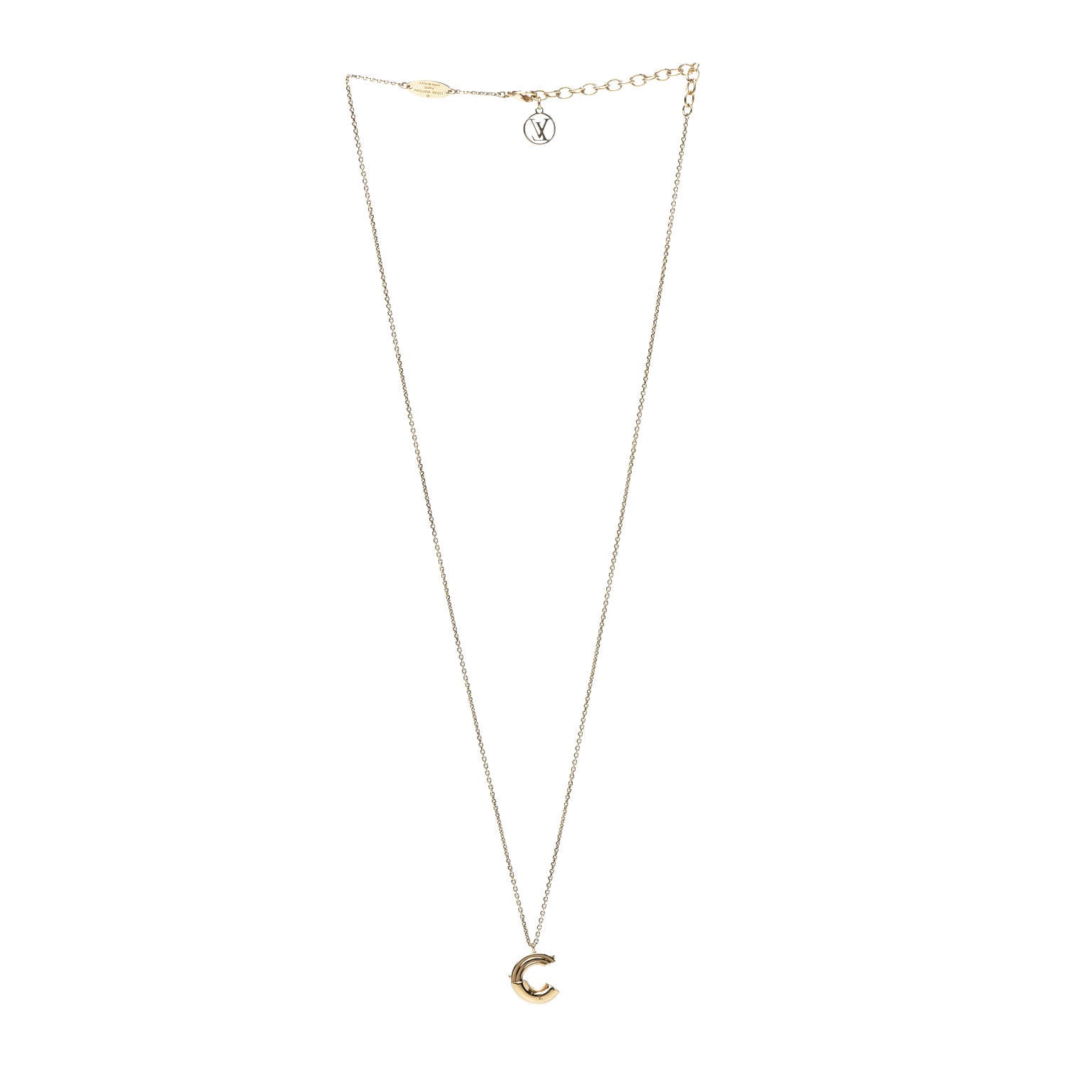 Louis Vuitton LV And Me Letter C Necklace Gold 3 of 9