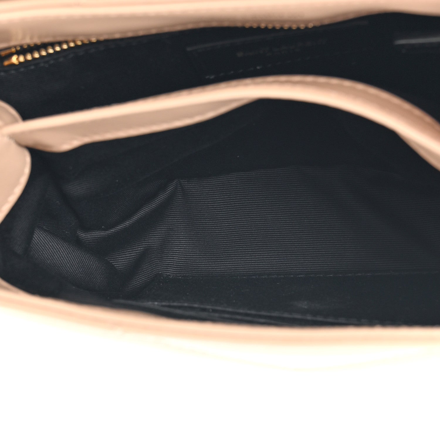 Saint Laurent Calfskin Y Quilted Monogram Toy Loulou Crossbody Bag Dark Beige 5 of 12