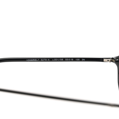 Chanel CC Round Spring Sunglasses 5279-A Black 5 of 8