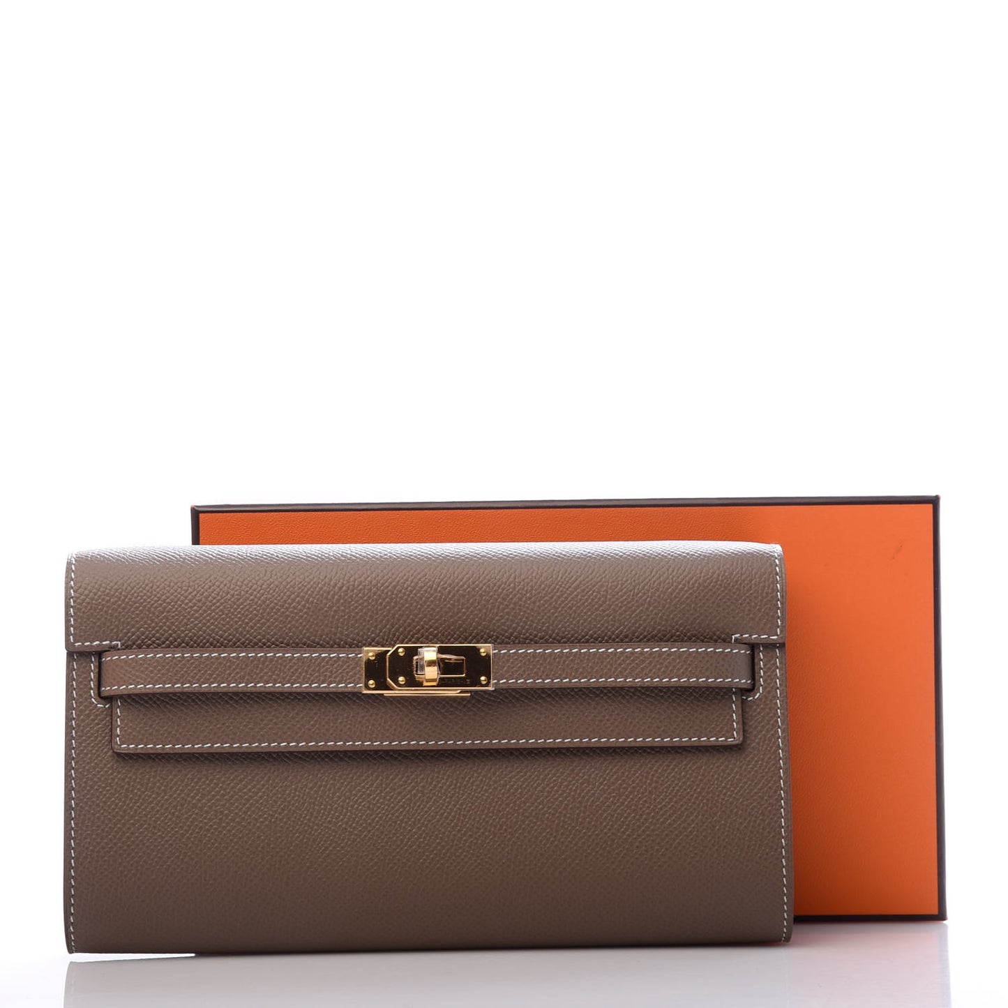 Epsom Kelly Wallet To Go Etoupe