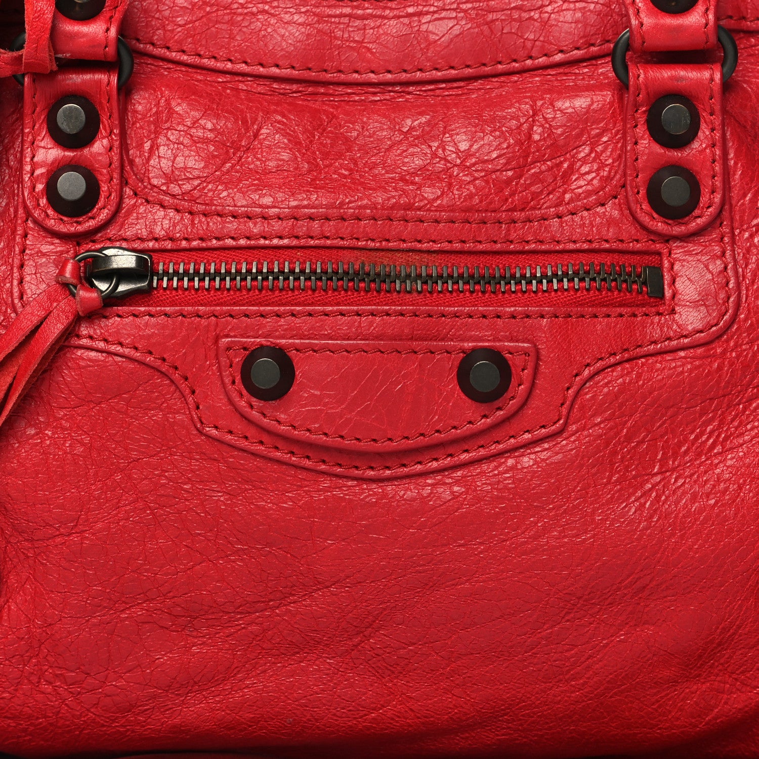 Balenciaga Agneau Classic Hardware S City Rouge Cardinal 9 of 11