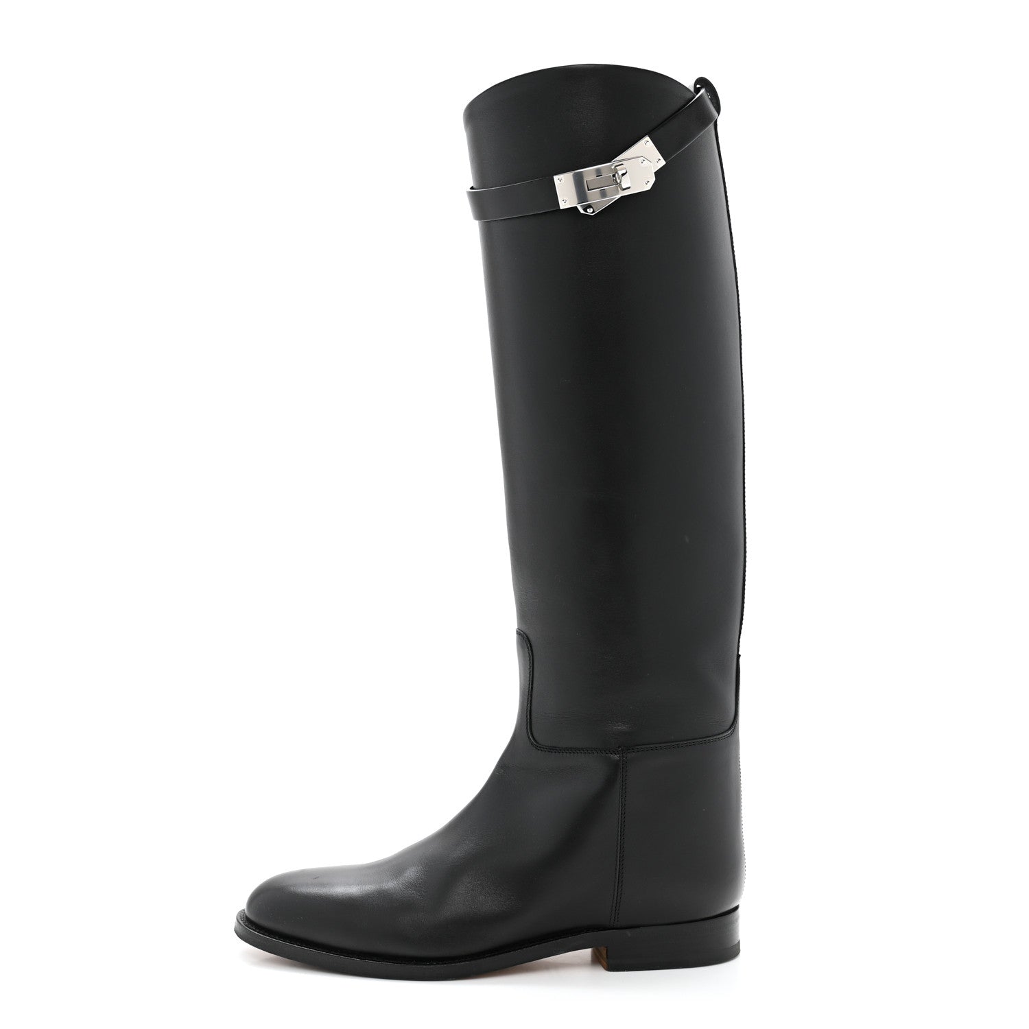 Hermes Box Kelly Jumping Boots 36 Black 1 of 10
