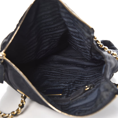 Prada Nylon Tessuto Quilted Shoulder Bag Navy 5 of 14