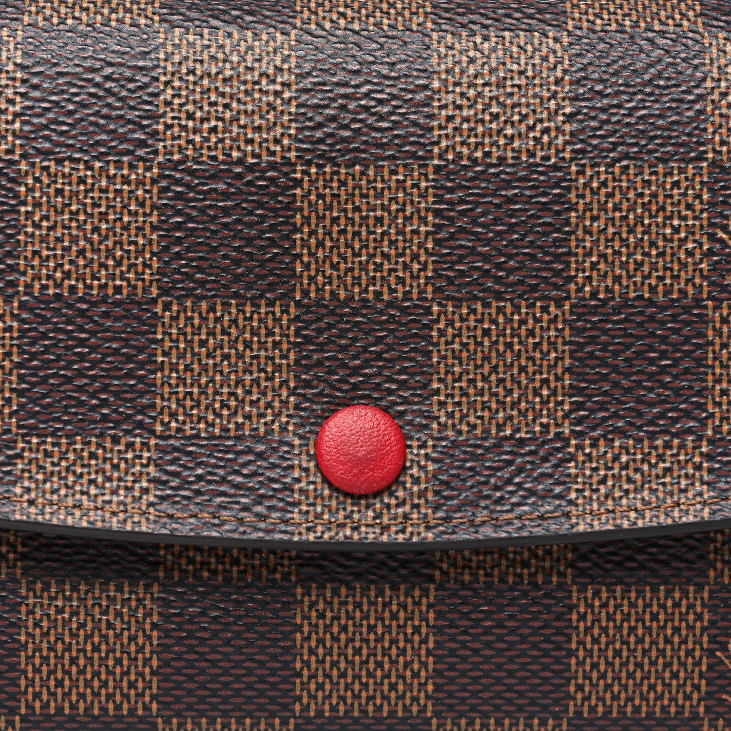 Louis Vuitton Damier Ebene Emilie Wallet Red 8 of 10
