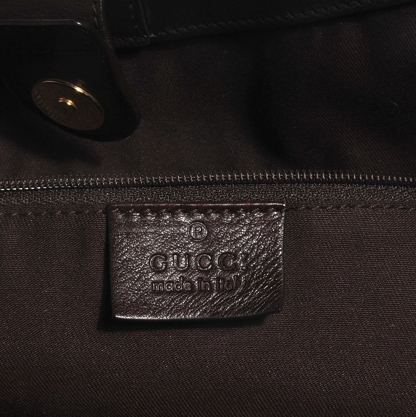 Leather Large Sukey Tote Dark Brown