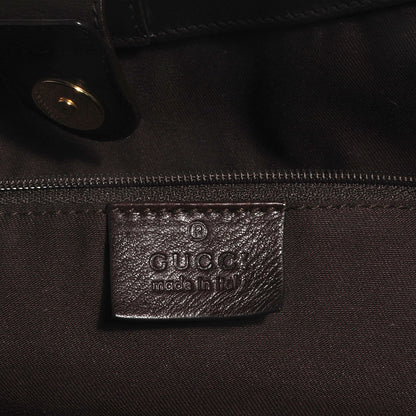 Gucci Leather Large Sukey Tote Dark Brown 7 of 9