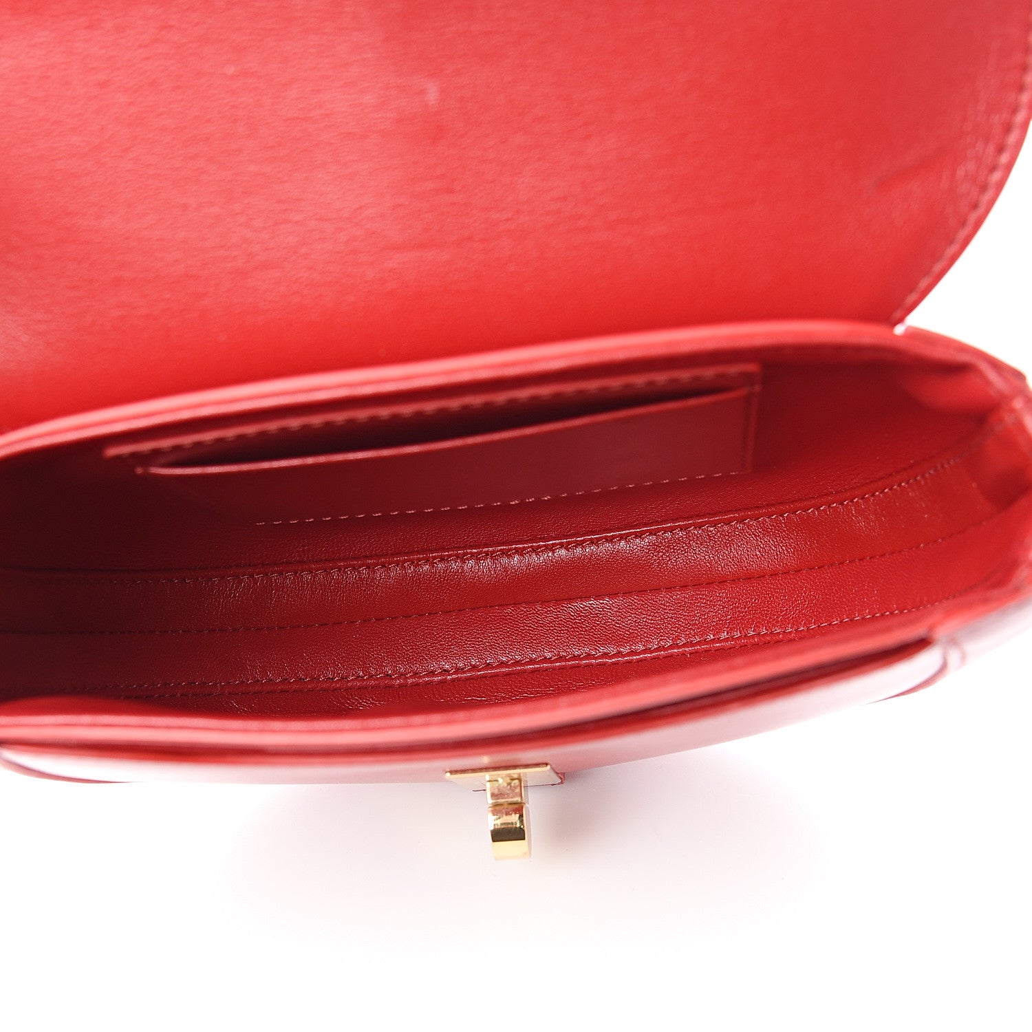 Celine Satinated Calfskin Besace Small 16 Red 4 of 9