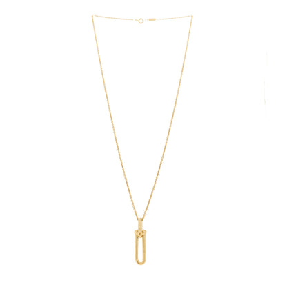 Tiffany 18K Yellow Gold HardWear Link Pendant Necklace 3 of 7