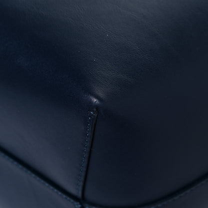 Mansur Gavriel Vegetable Tanned Calfskin Bucket Bag Navy Blue 12 of 15