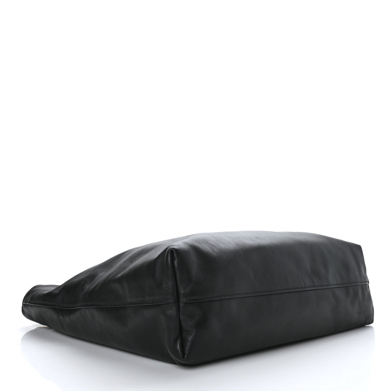 Prada Soft Calf Shopping Tote Black 3 of 9