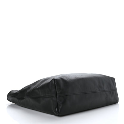 Prada Soft Calf Shopping Tote Black 3 of 9