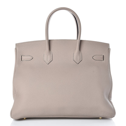 Hermes Togo Birkin 35 Gris Tourterelle 4 of 34