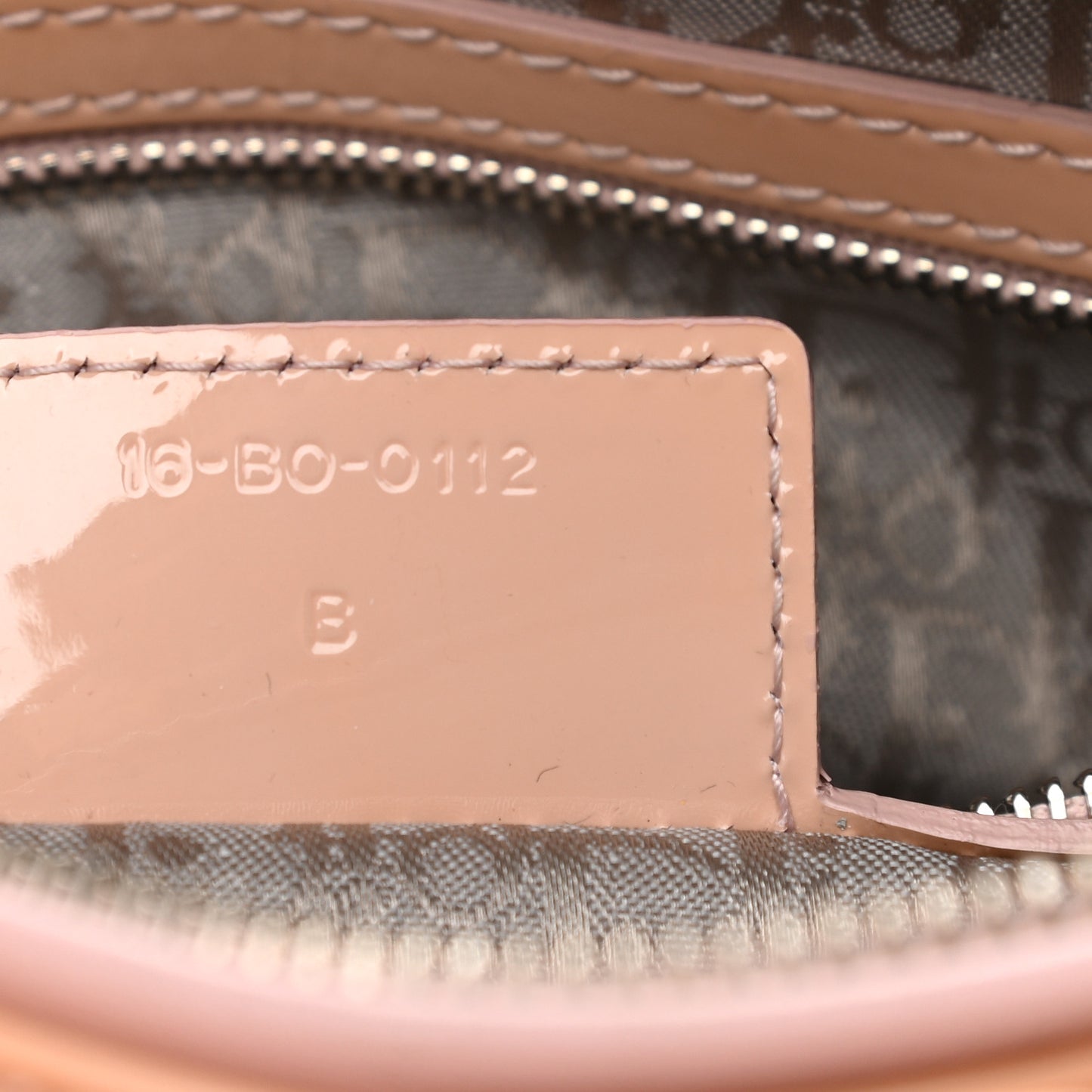 Patent Cannage Large Lady Dior Dark Beige