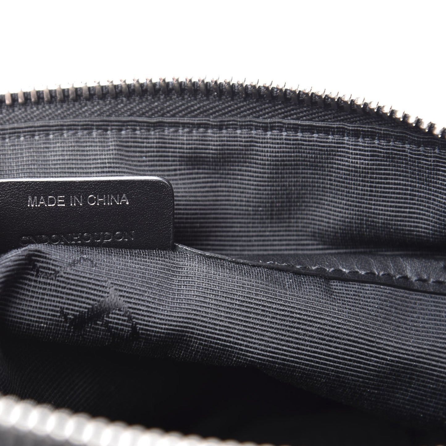 Nylon Pallas Head Zip Pouch Black