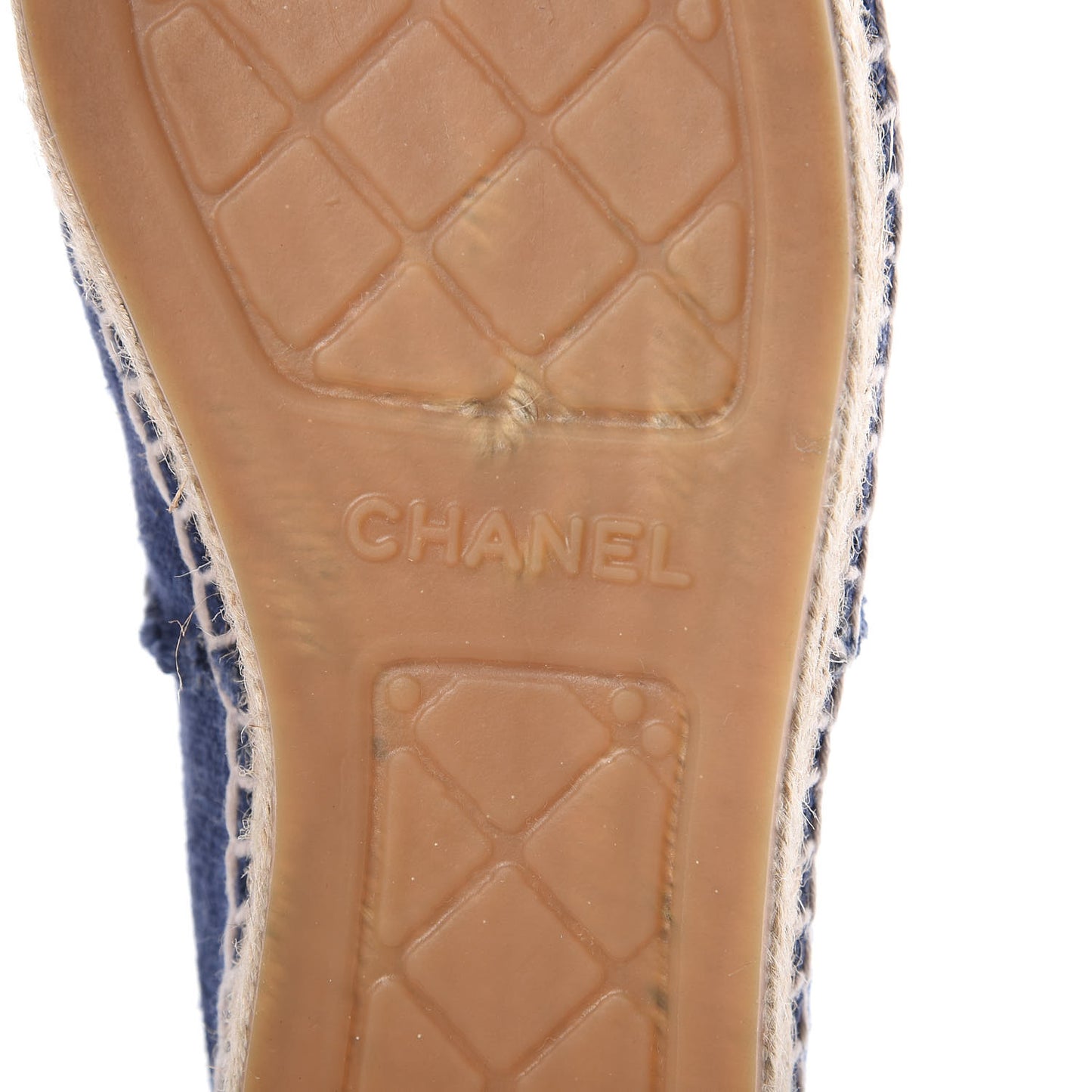 Denim Toile CC Espadrilles 39 Navy Black