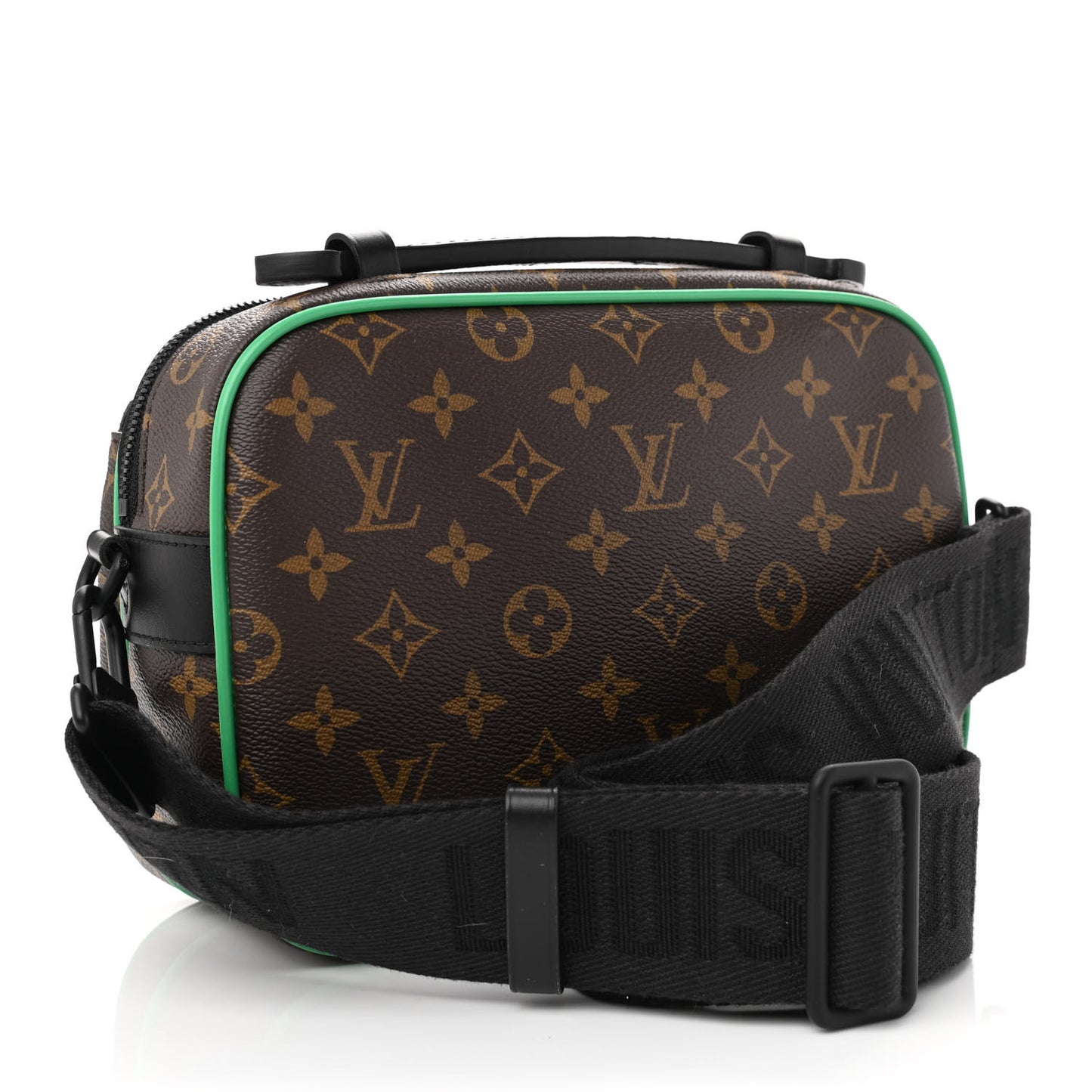 Monogram Macassar S Lock Messenger Minty Green