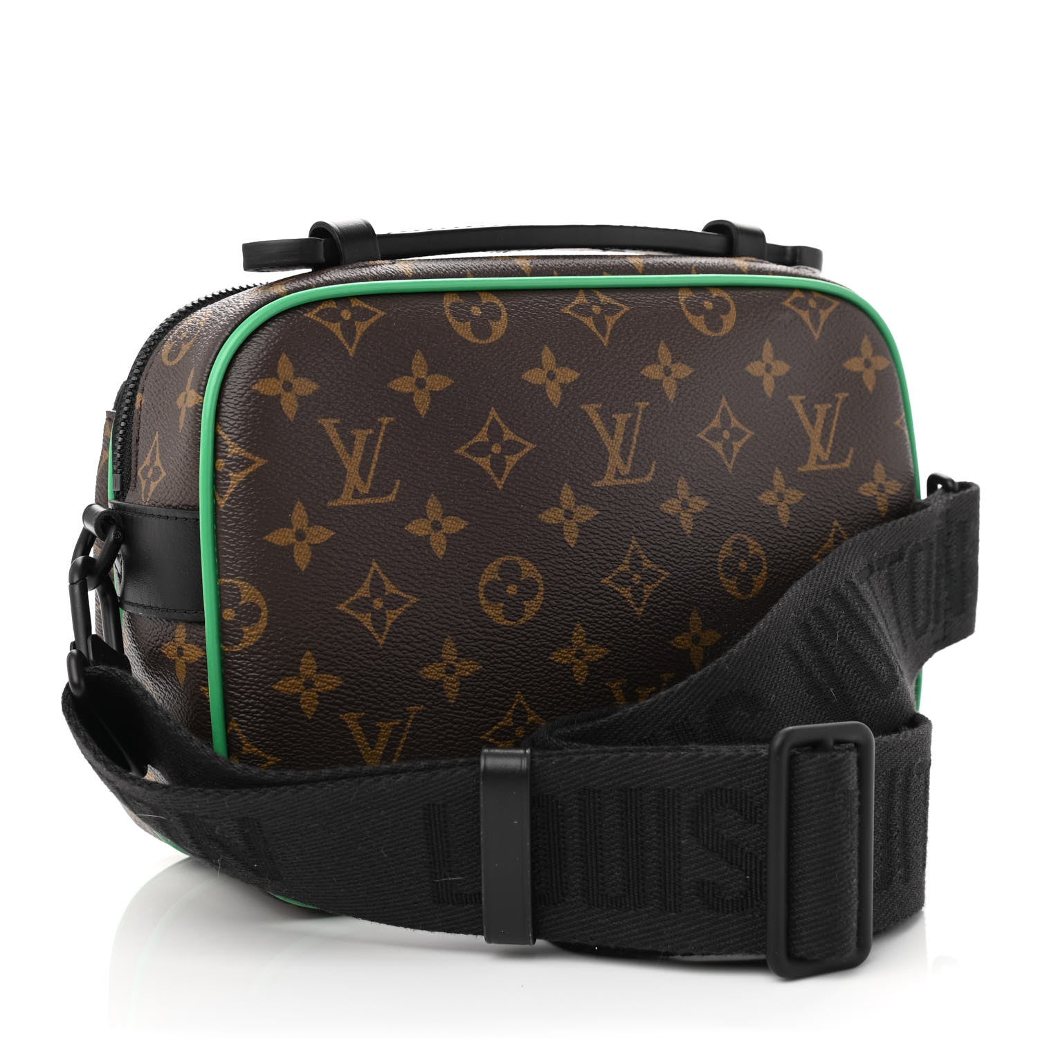 Louis Vuitton Monogram Macassar S Lock Messenger Minty Green 3 of 7