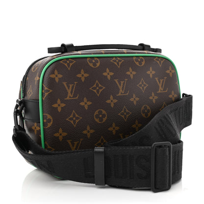 Louis Vuitton Monogram Macassar S Lock Messenger Minty Green 3 of 7