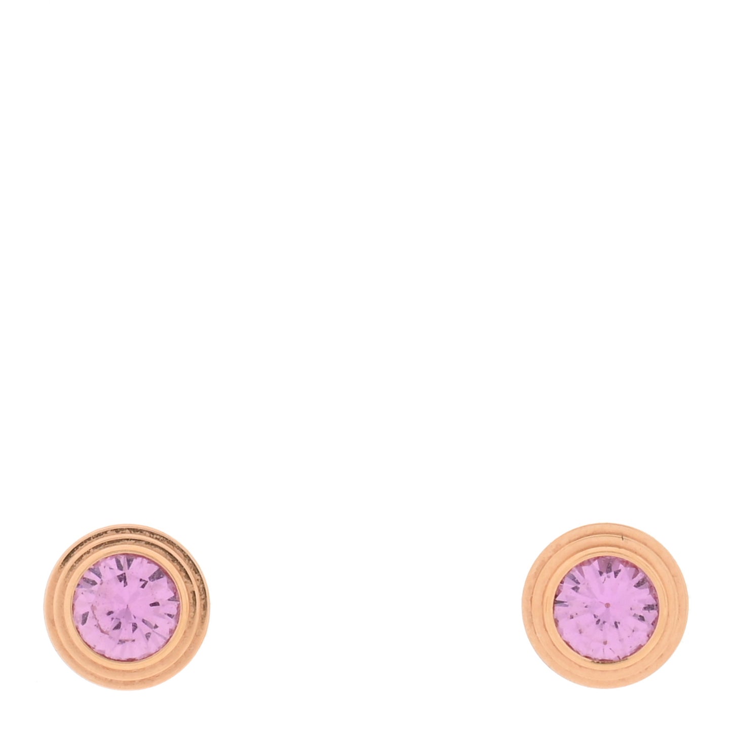 18K Pink Gold Pink Sapphire D'Amour Earrings