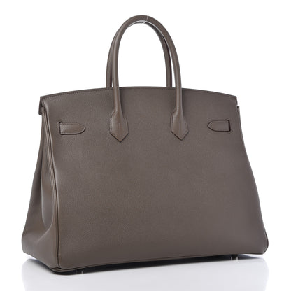 Hermes Epsom Birkin 35 Etain 3 of 9