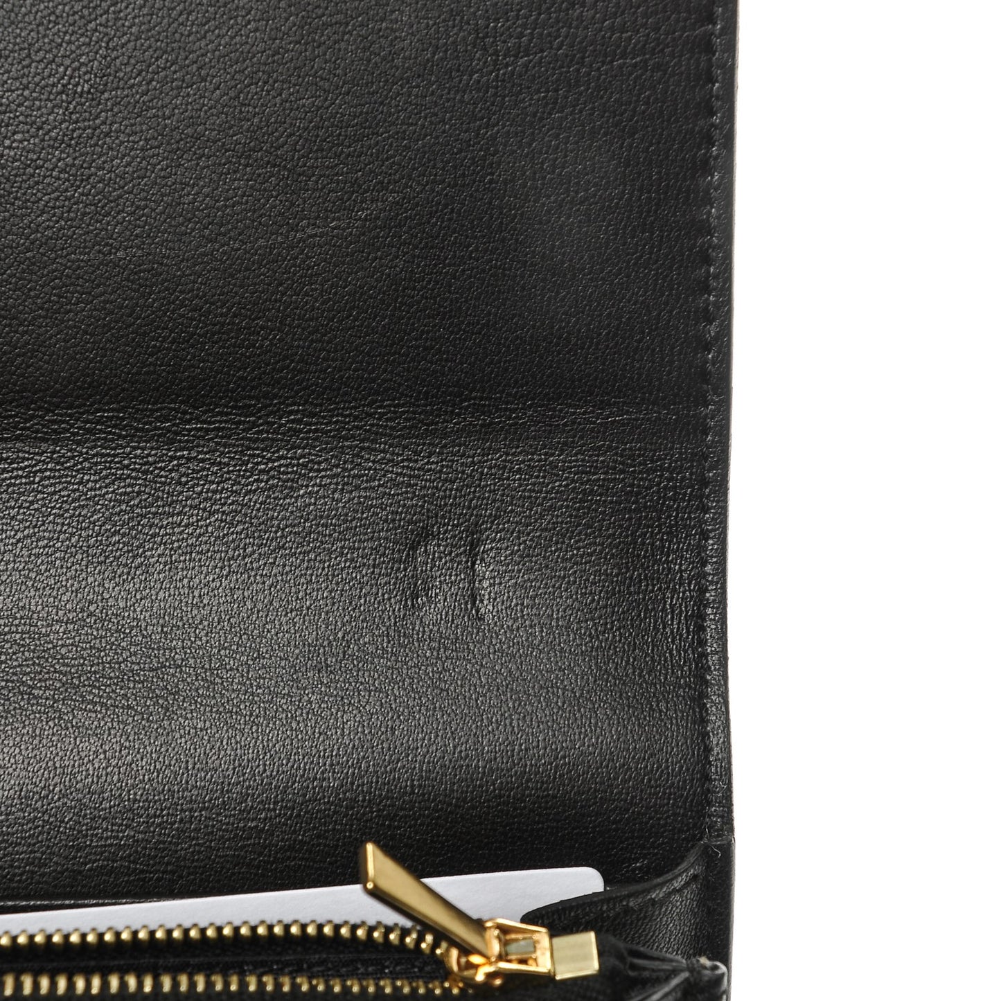 Smooth Calfskin Large Flap Wallet Black