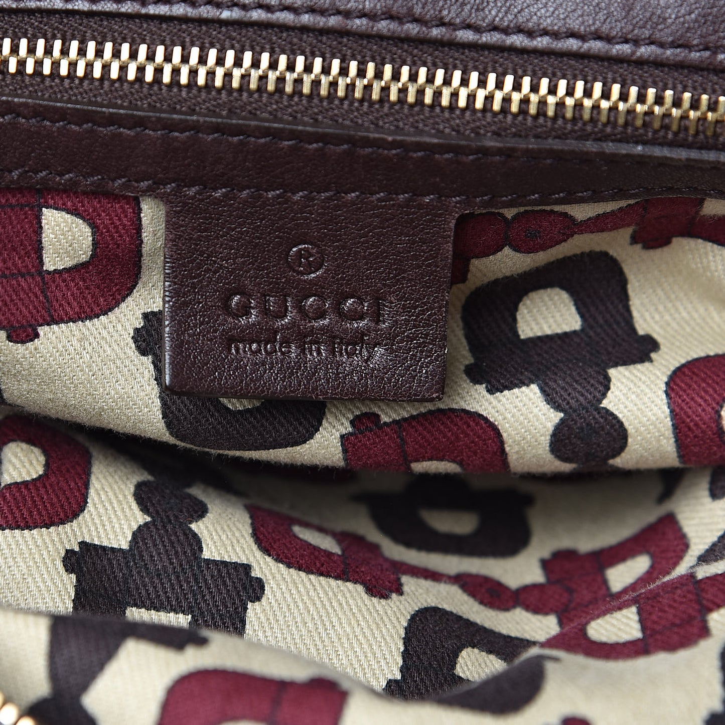 Guccissima Medium Horsebit Chain Hobo Dark Brown
