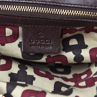 Gucci Guccissima Medium Horsebit Chain Hobo Dark Brown 6 of 15