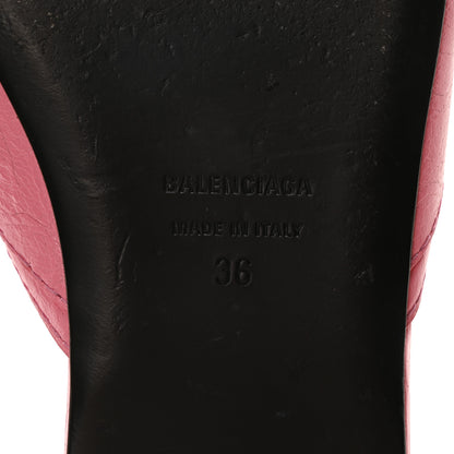 Balenciaga Agneau Arena Cagole Flat Slide Sandals 36 Sweet Pink 8 of 10