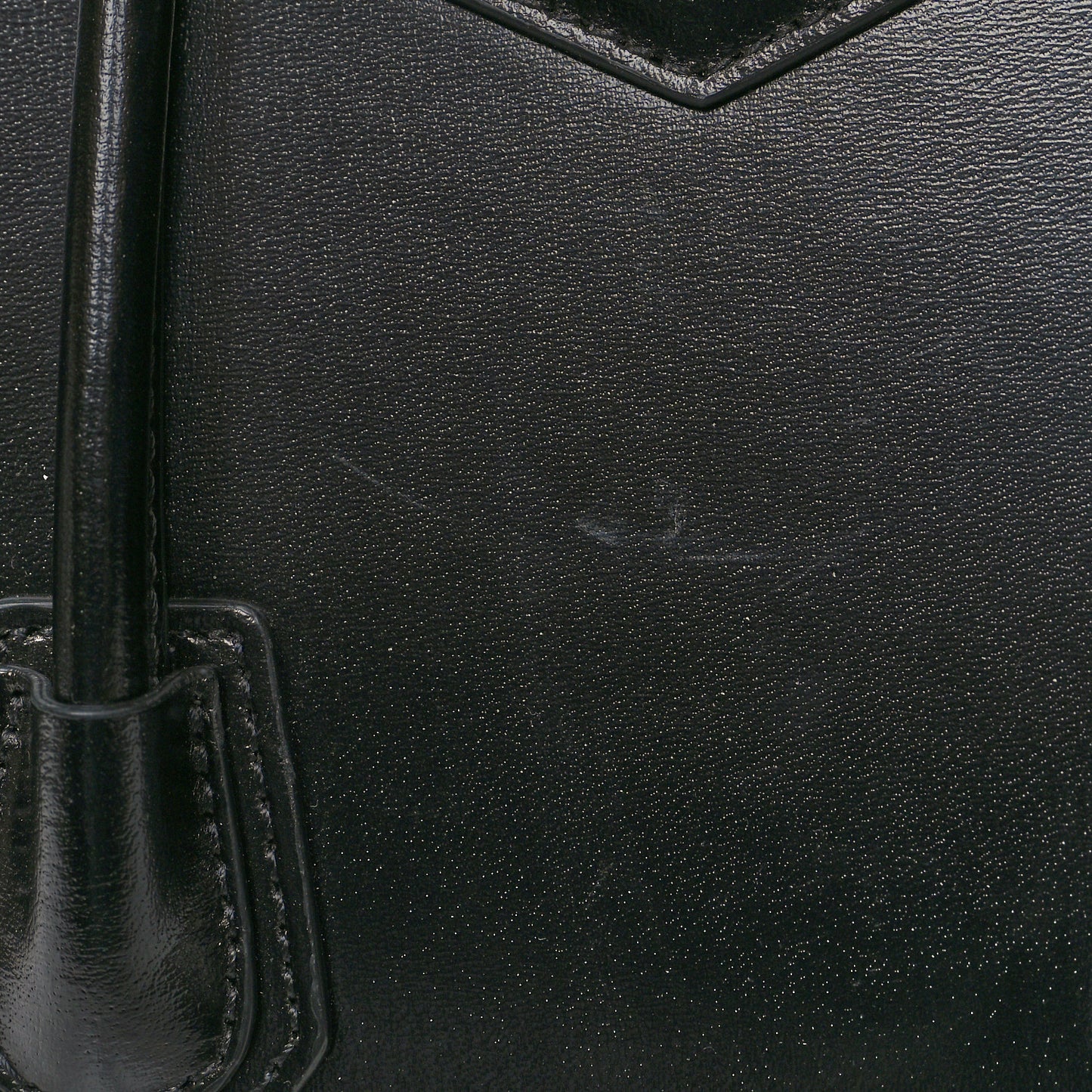 Box Calfskin Mini Lock Antigona Shoulder Bag Black