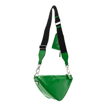 Prada Grace Lux Triangle Shoulder Bag Mango 3 of 13