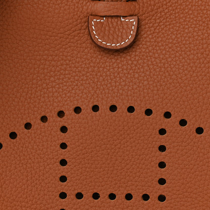 Hermes Taurillon Clemence Evelyne III PM Gold 8 of 11