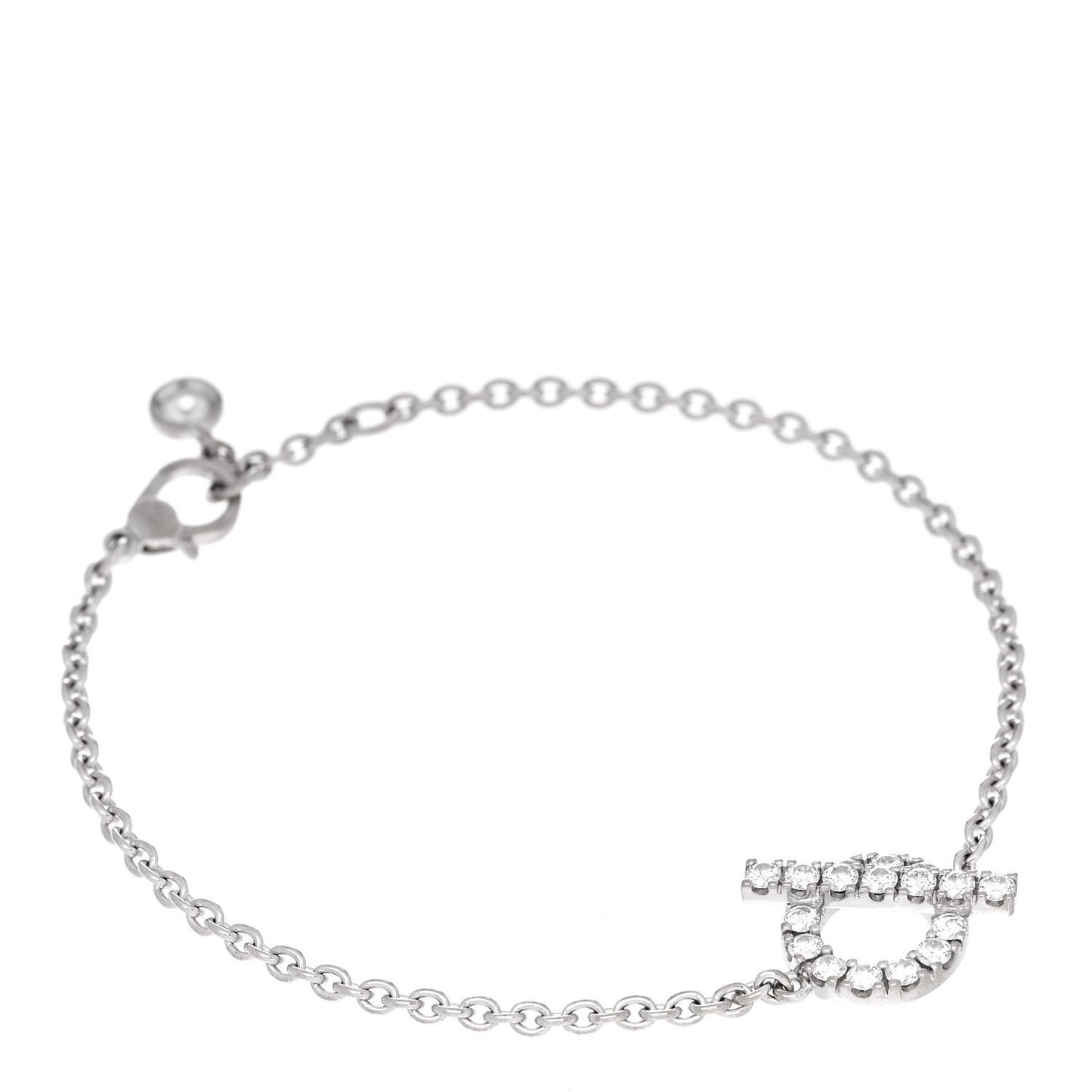 18K White Gold Diamond Finesse Bracelet XS