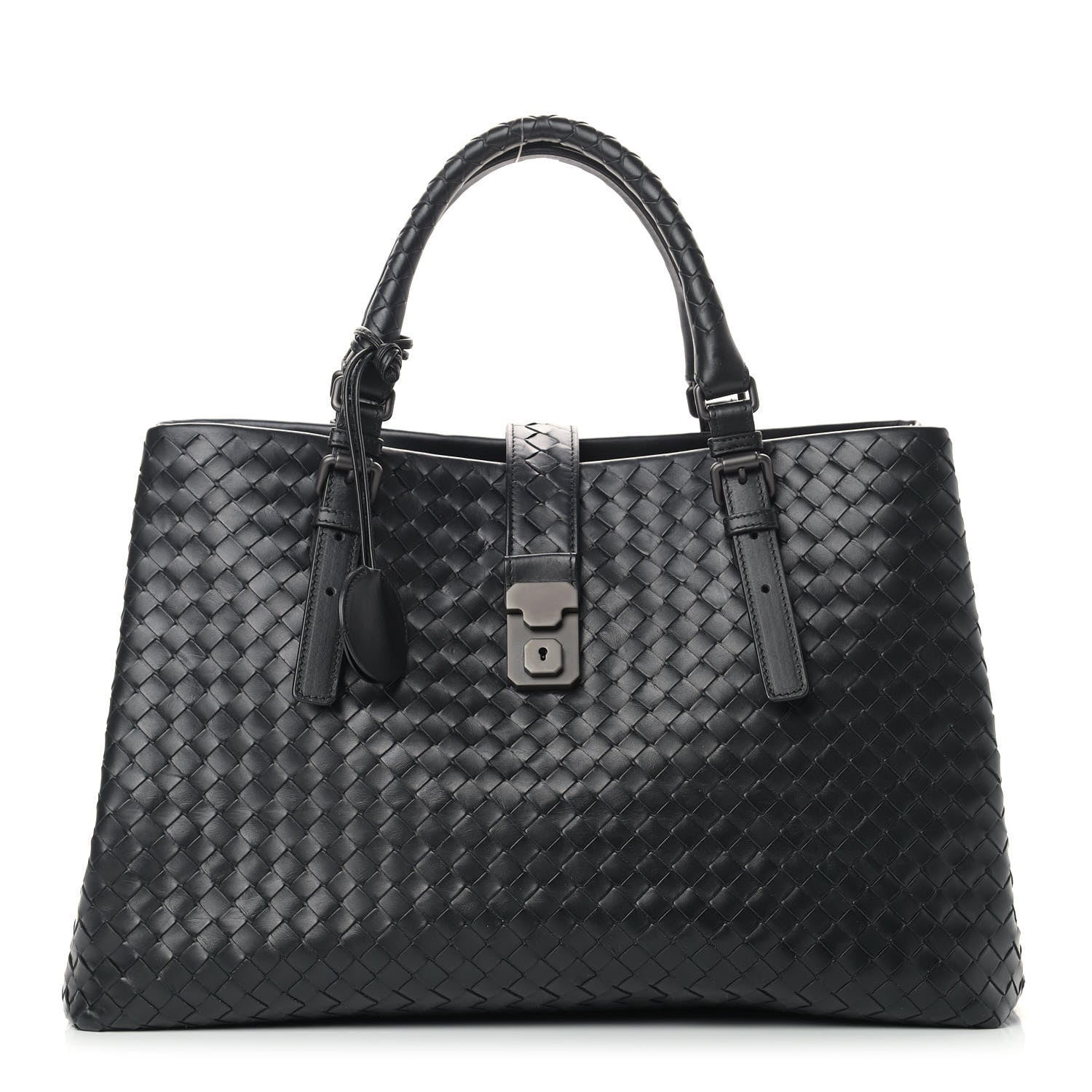 Bottega Veneta Nappa Intrecciato Medium Roma Tote Black 1 of 8