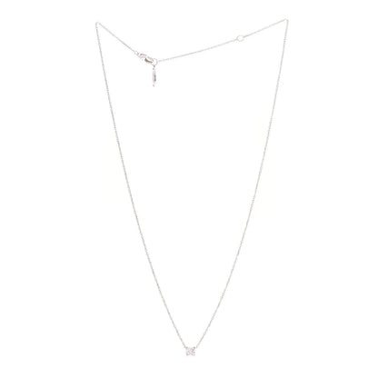 Cartier 18K White Gold Diamond .23ct C De Cartier Pendant Necklace 3 of 6