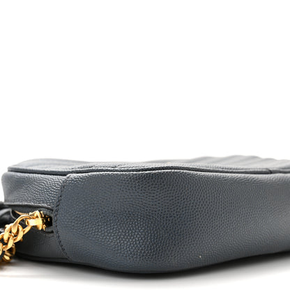Saint Laurent Grain De Poudre Matelasse Monogram Mini Lou Camera Bag Faggio 9 of 11