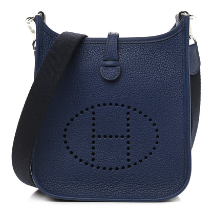 Hermes Taurillon Maurice Amazone Evelyne TPM Bleu Saphir Blue Indigo 1 of 11