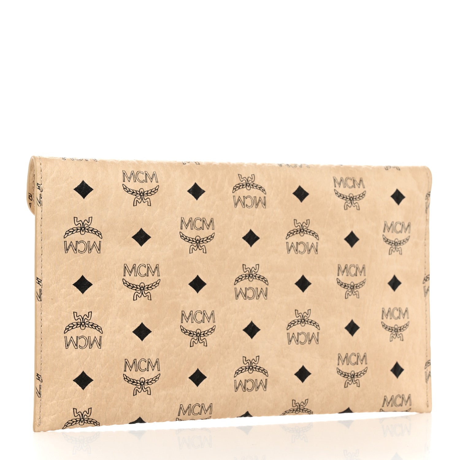 MCM Visetos Envelope Clutch Beige 3 of 8