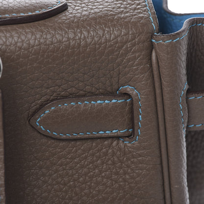 Hermes Togo Kelly Retourne Eclat 35 Etoupe Bleu Azteque 23 of 38