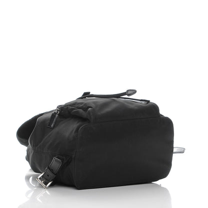 Prada Nylon Vela Medium Cinch Backpack Black 4 of 7